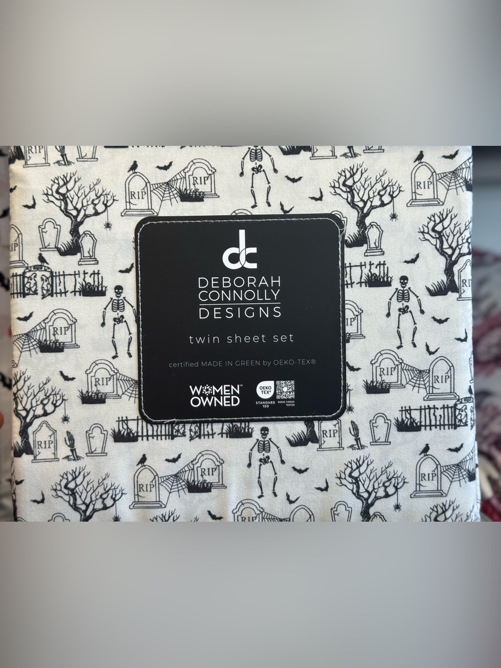Twin Sheet Set - Black & White